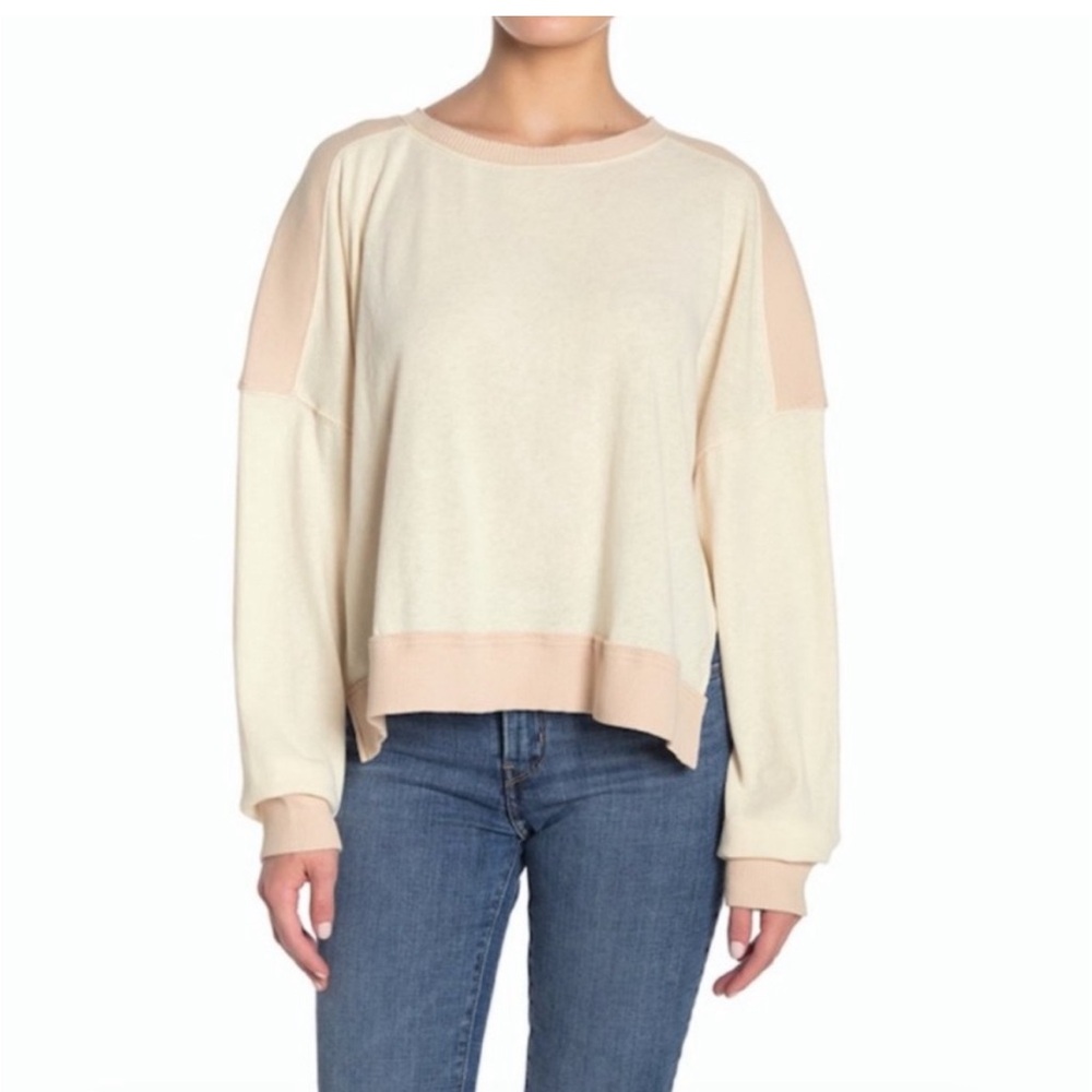 Free People Movement Daydreamer Patchwork Long Sleeve Top